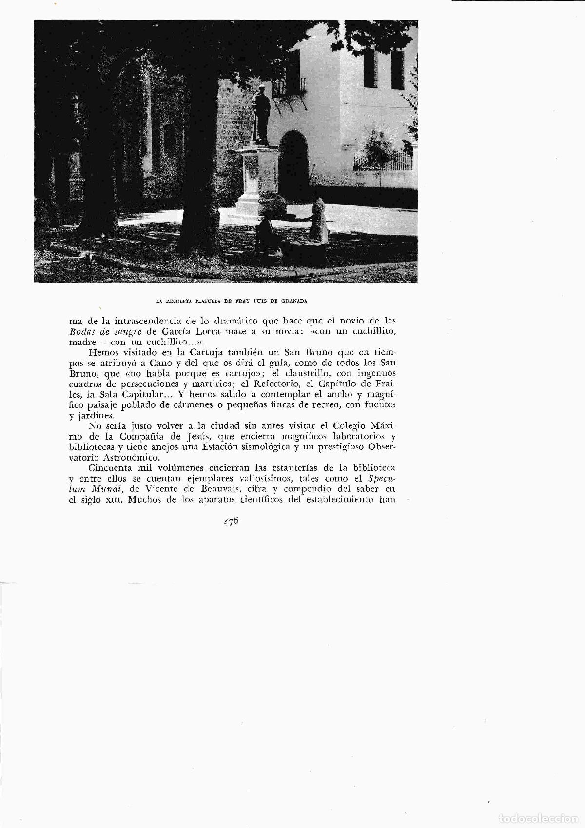 Cartes Postales: LAMINA 6504: Plazuela de Fray Luis de Granada - Jose M&ordf; Peman