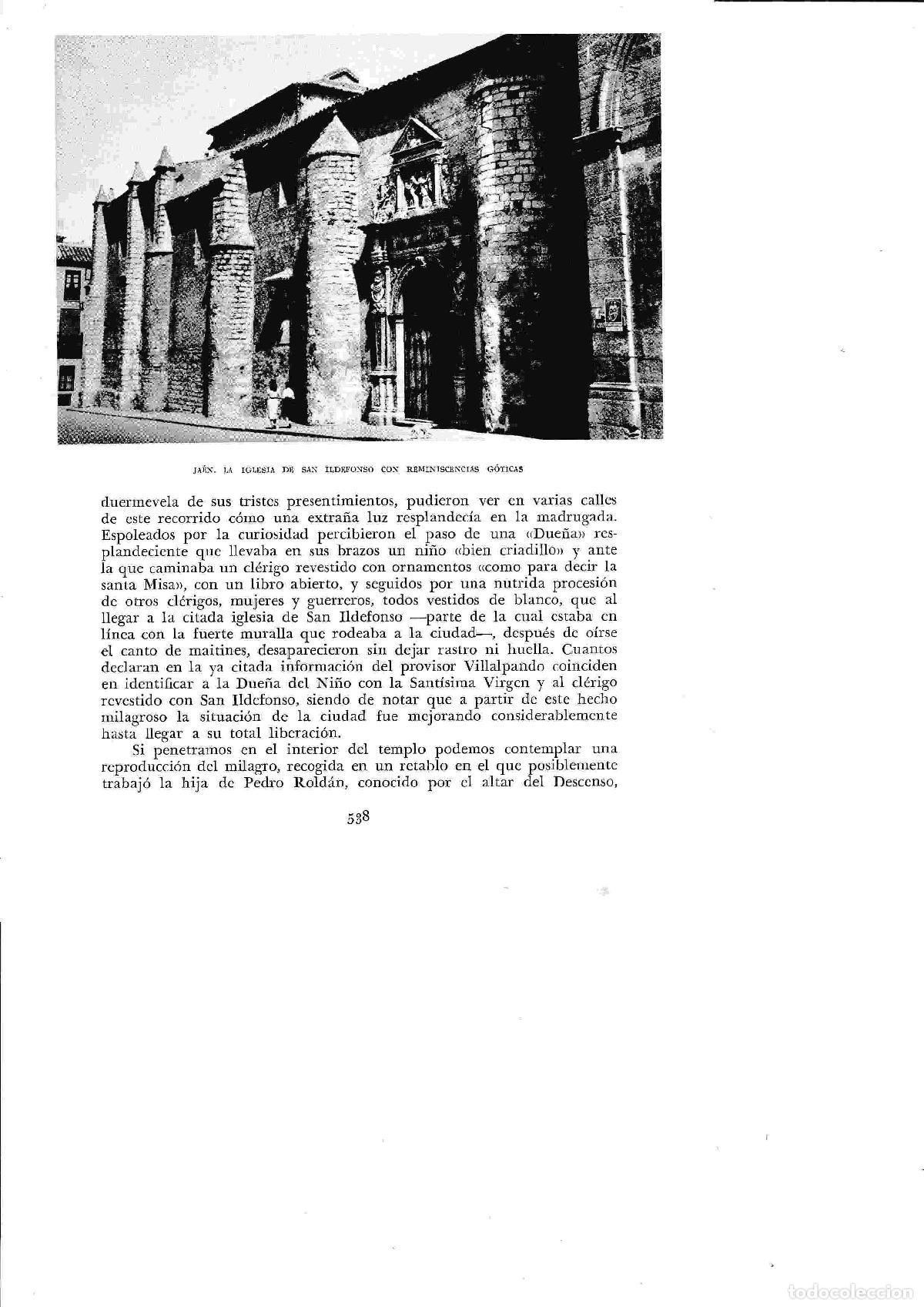 Postales: LAMINA 6530: Jaen la iglesia de San Ildefolso - Jose M&ordf; Peman