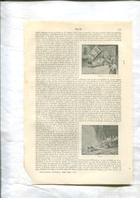 Cartes Postales: ESPASA 1928: Articulo de 27 paginas sobre Trucos: cinematografia, teatro, circo, ferias, etc - Vario