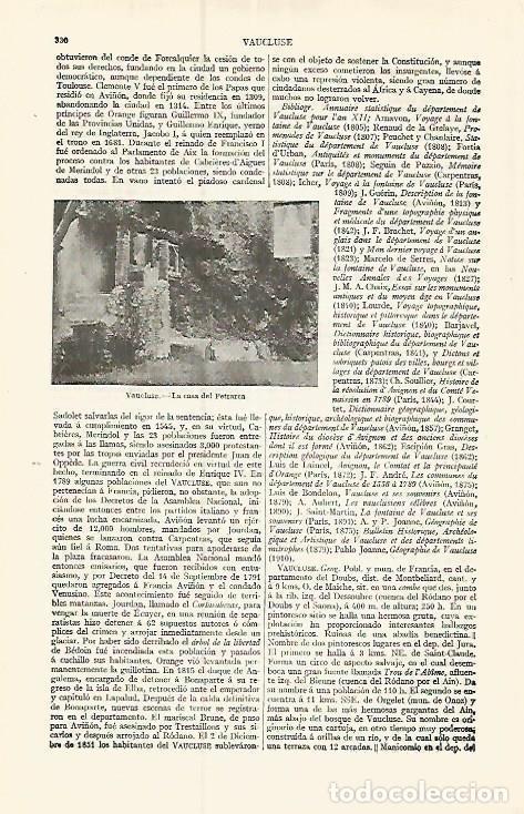 Postkarten: LAMINA ESPASA 17359: La casa del Petrarca por Vaucluse - Varios