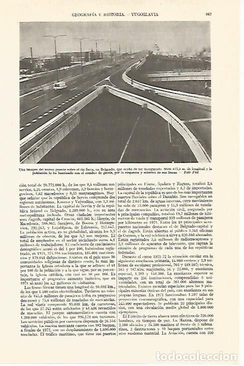 Postkarten: LAMINA ESPASA 13462: Puente sobre el rio Sava en Belgrado - Varios