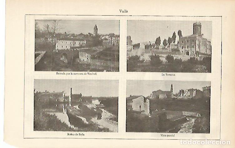 Cartes Postales: LAMINA ESPASA 4833: Vistas de Valls Tarragona - Varios Autores