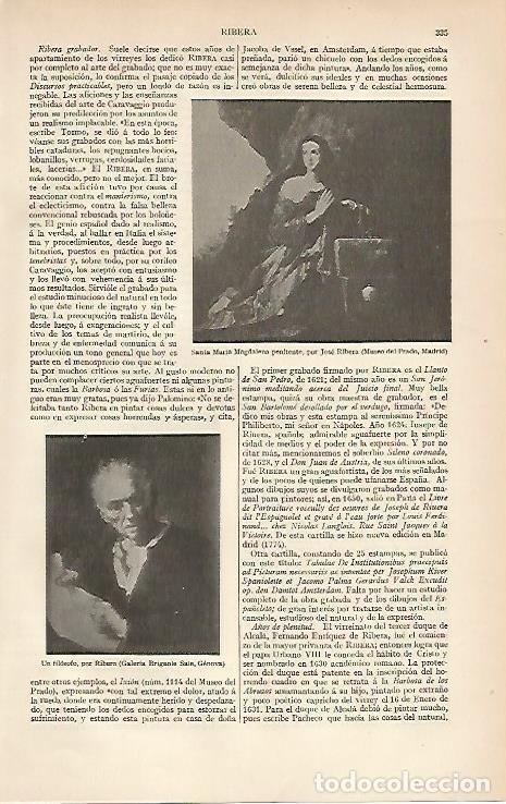 Postales: LAMINA ESPASA 6564: Santa Maria Magdalena penitente y Un filosofo de J. Ribera - Varios Autores