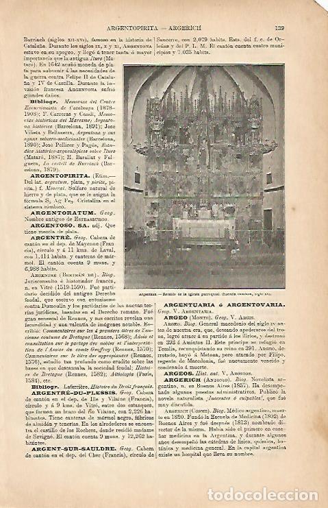 Cartoline: LAMINA ESPASA 5569: Iglesia de Argentona Barcelona - Varios Autores