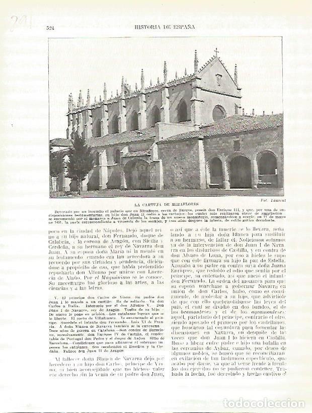 Cartoline: LAMINA 4804: La Cartuja de Miraflores Burgos - Manuel Rodriguez Codola