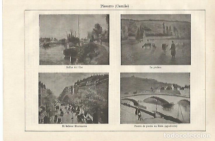 Cartoline: LAMINA ESPASA 27082: Obras de Camilo Pisarro - Varios
