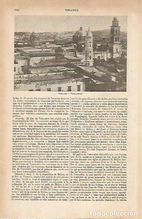 Postkarten: LAMINA ESPASA 6056: Vista parcial de Veracruz Mexico - Varios Autores