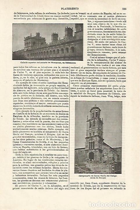 Postales: LAMINA ESPASA 27133: Palacio de Monterrey en Salamanca - Varios