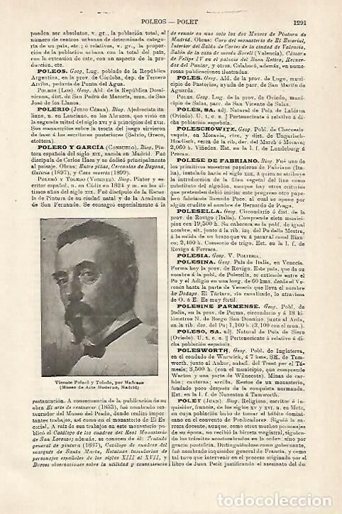 Postkarten: LAMINA ESPASA 27210: Vicente Polero y Toledo por Madrazo - Varios