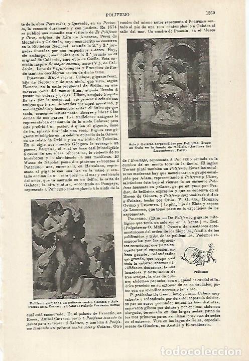 Cartoline: LAMINA ESPASA 27220: Polifemo - Varios