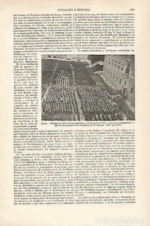 Postkarten: LAMINA ESPASA 27328: Desfile fascista en Roma en 1936 - Varios