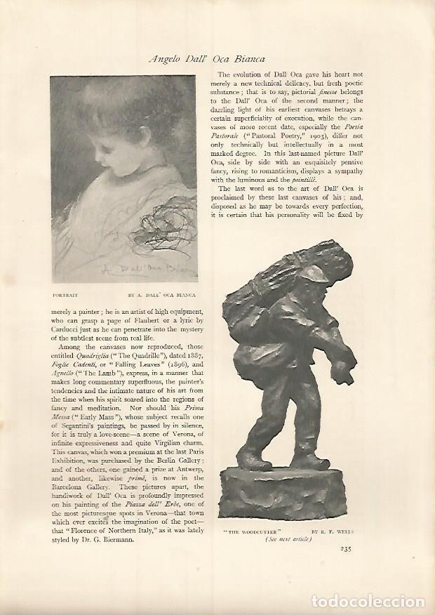 Cartoline: LAMINA 7335: The Woodcutter escultura de R.F. Wells - Varios