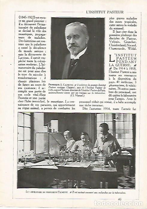 Postkarten: LAMINA 10038: Profesor A. Calmette y su laboratorio - Varios