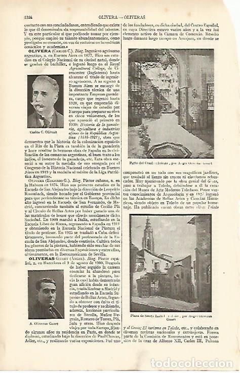 Postais: LAMINA ESPASA 4977: Patio del Conde en Toledo - Varios Autores