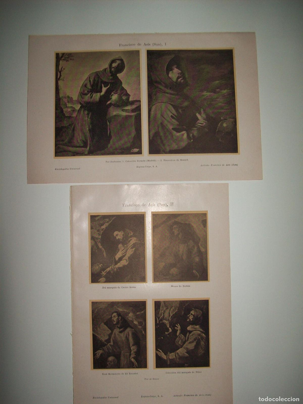 Postales: LAMINA ESPASA 27478: San Francisco de Asis - Varios