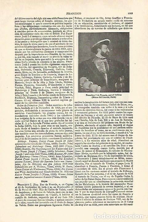Postcards: LAMINA ESPASA 27486: Francisco I de Francia por Tiziano - Varios