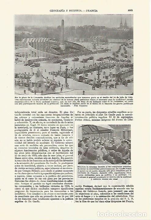 Postkarten: LAMINA ESPASA 27701: Plaza de la Concordia en Paris - Varios