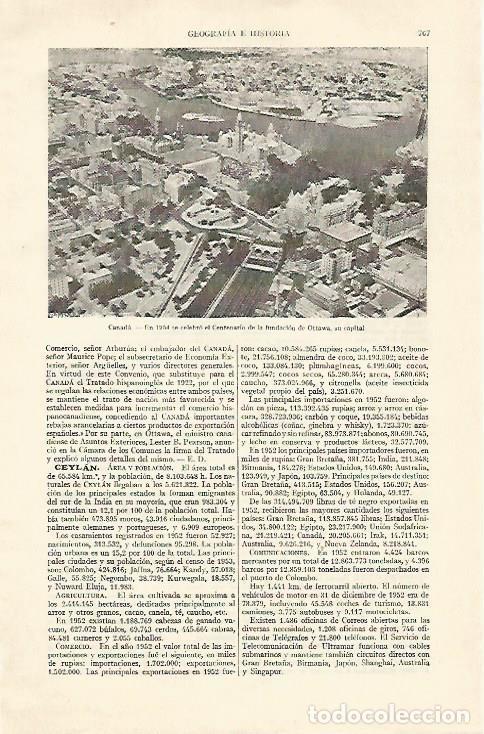 Postkarten: LAMINA ESPASA 22011: Vista aerea de Ottawa Canada - Varios