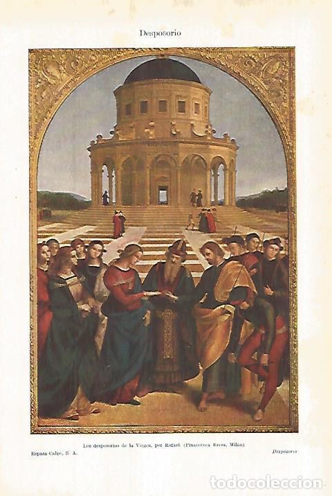 Postkarten: LAMINA ESPASA 27797: Los desposorios de la Virgen por Rafael - Varios