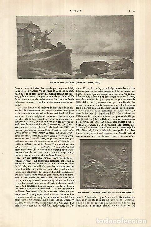 Cartes Postales: LAMINA ESPASA 27852: Fin del Diluvio por Brion - Varios