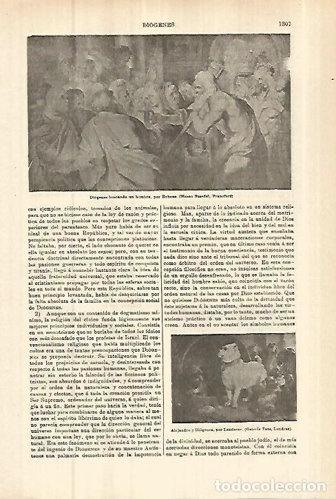 Cartoline: LAMINA ESPASA 27872: Diogenes buscando un hombre por Rubens - Varios