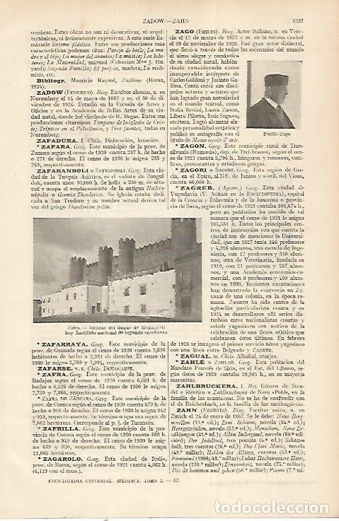 Postcards: LAMINA ESPASA 22465: Alcazar de Zafra Badajoz - Varios