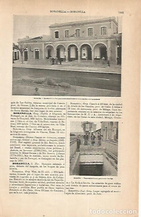 Postcards: LAMINA ESPASA 22323: Estacion de Bobadilla Logro&ntilde;o - Varios