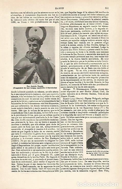 Cartes Postales: LAMINA ESPASA 15938: San Ramon Nonato - Varios