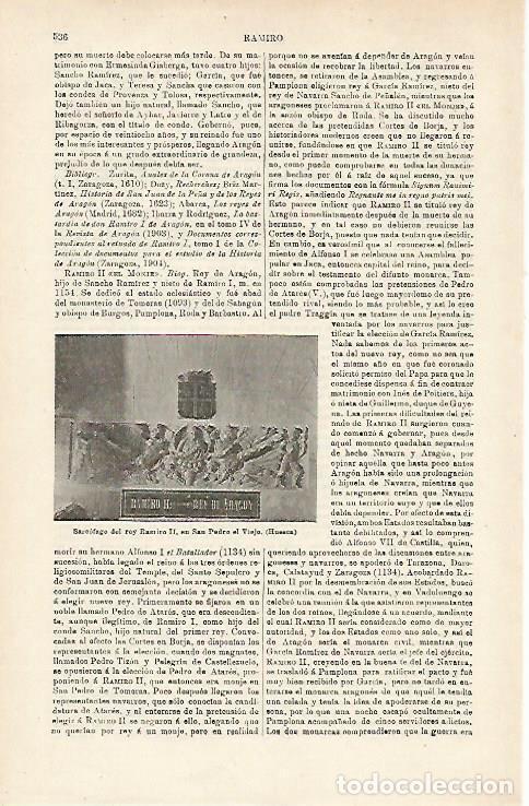Cartes Postales: LAMINA ESPASA 15935: Sarcofago del rey Ramiro II en Huesca - Varios