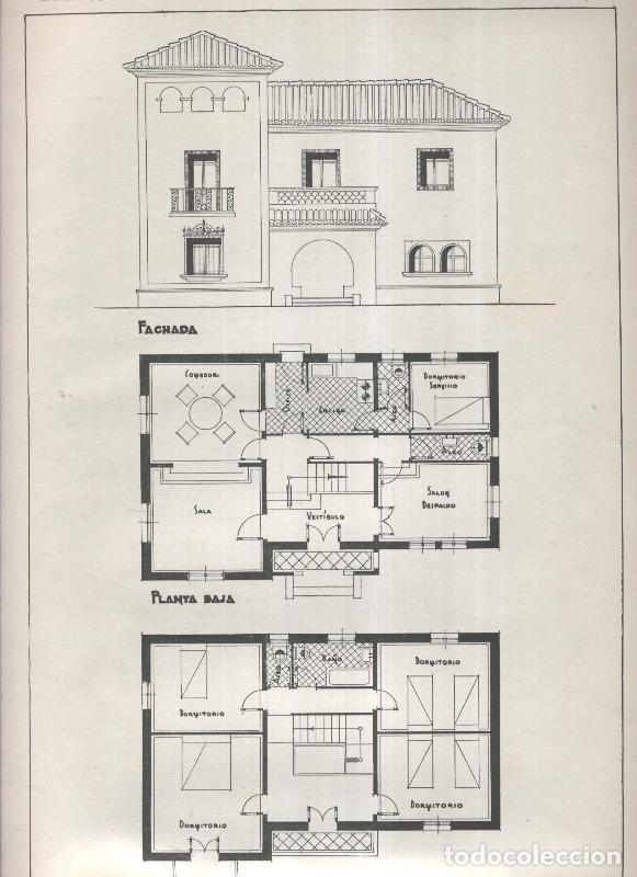 Postcards: Planos modernos de Villas y Chalets modelo numero 42 - Varios