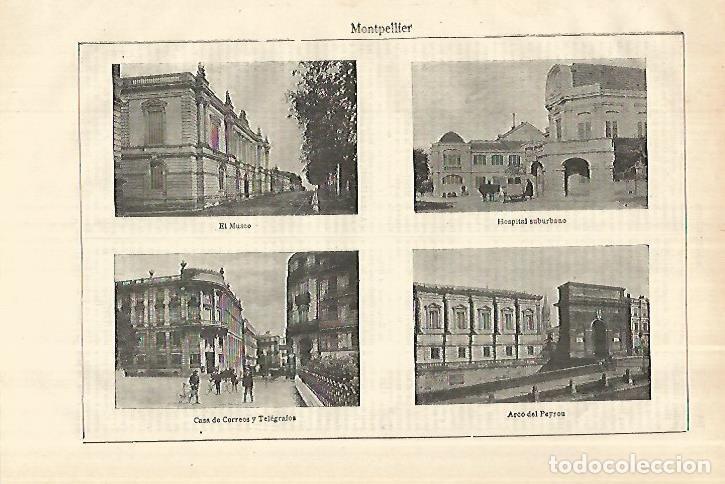 Postais: LAMINA ESPASA 28043: Museo Hospital Correos y Arco del Peryon en Montpellier - Varios