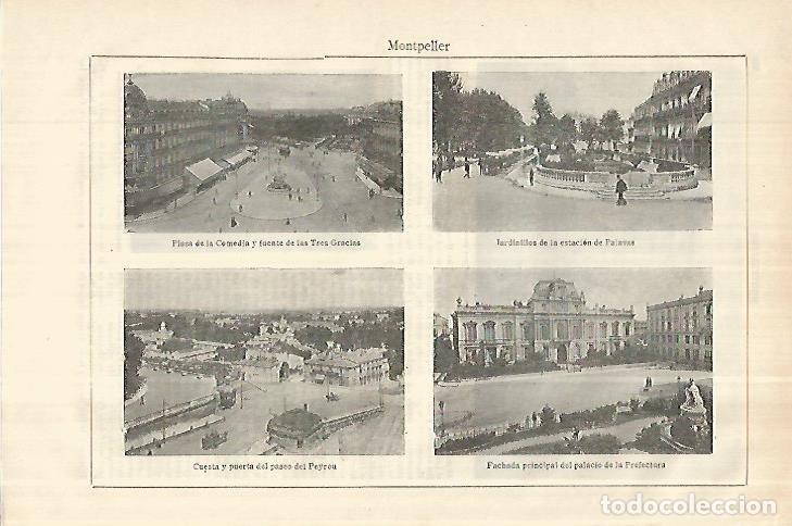 Postkarten: LAMINA ESPASA 28041: Vistas de Montpellier - Varios