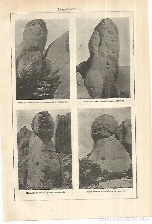 Postkarten: LAMINA ESPASA 28059: Rocas de Montserrat Barcelona - Varios