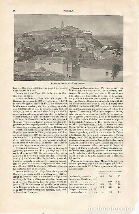 Postcards: LAMINA ESPASA 23018: Vista general de Puebla de Sanabria Zamora - Varios