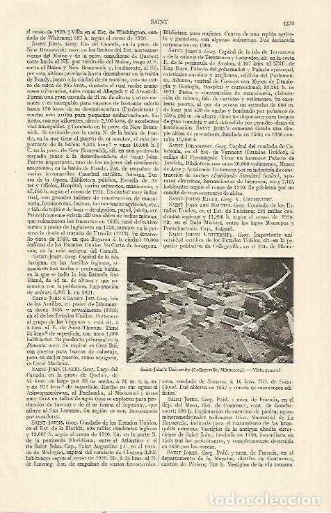 Postales: LAMINA ESPASA 22970: Universidad de Saint John en Minnesota Estados Unidos - Varios