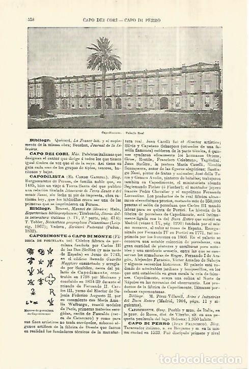 Postales: LAMINA ESPASA 28277: Palacio Real de Capodimonte - Varios