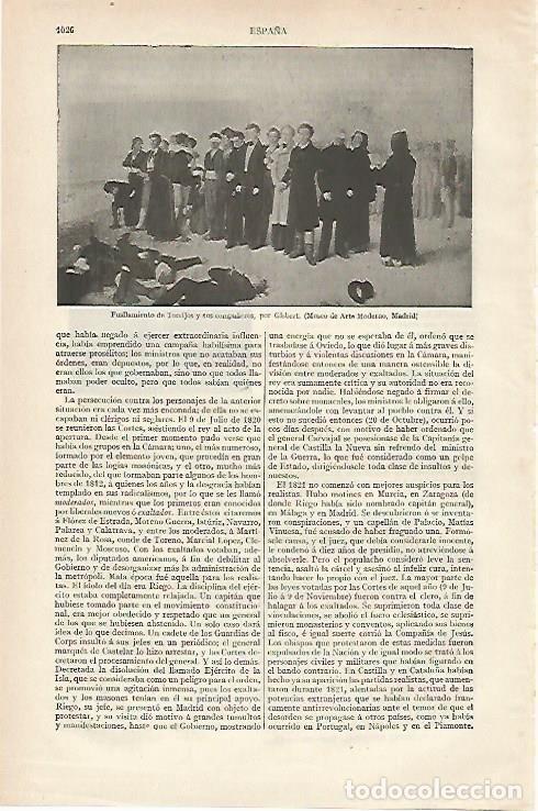 Postkarten: LAMINA ESPASA 19976: Fusilamiento de Torrijos y sus compa&ntilde;eros por Gisbert - Varios