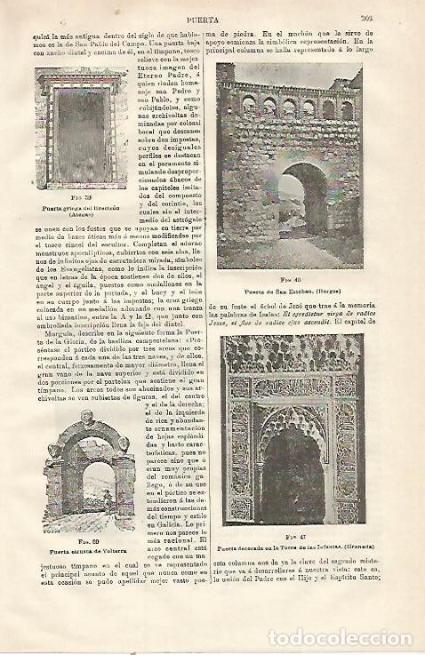 Postcards: LAMINA ESPASA 23090: Puerta de San Esteban en Burgos - Varios