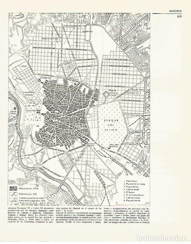 Postcards: LAMINA LAROUSSE 70252:Plano del centro de Madrid - Varios