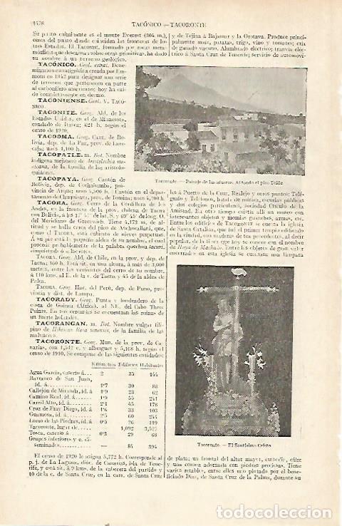 Postcards: LAMINA ESPASA 22846: Vista de Tacoronte Tenerife - Varios