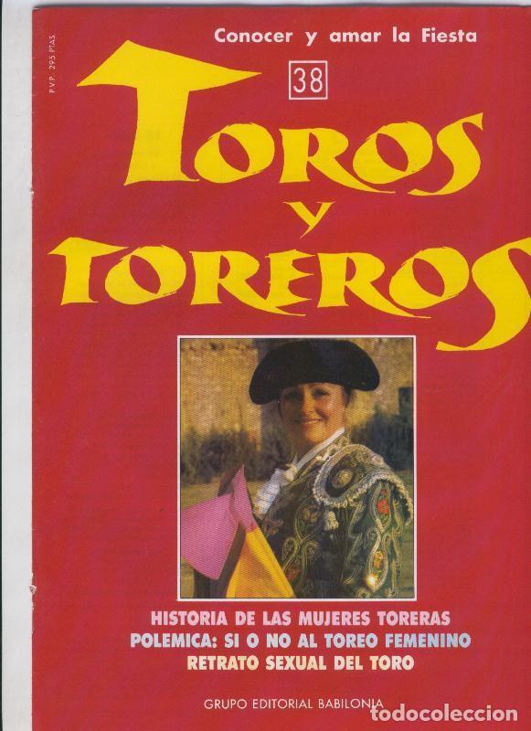 Postales: Portada fasciculo Toros y Toreros numero 38 - Varios