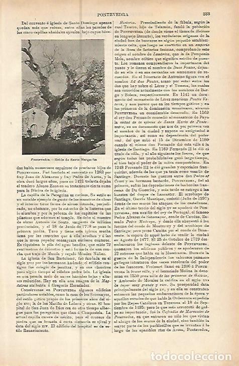 Postales: LAMINA ESPASA 10498: Roble de Santa Margarita en Pontevedra - Varios