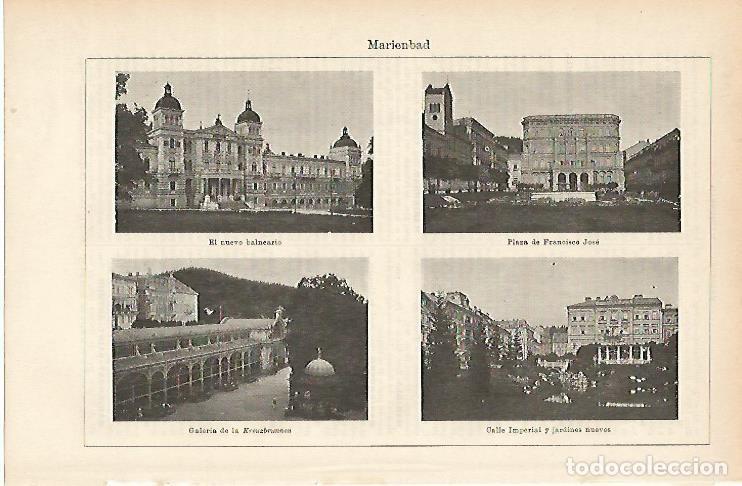 Postkarten: LAMINA ESPASA 1082: Vistas de Marienbad Austria - Varios Autores