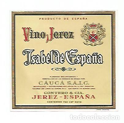 Postales: ETIQUETA 2342: Vino Jerez de Espa&ntilde;a - Varios