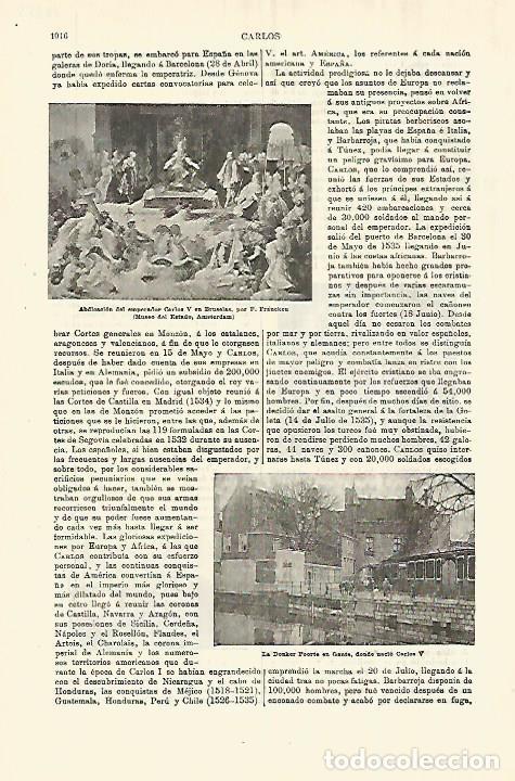 Postkarten: LAMINA ESPASA 28352: Abdicacion de Carlos V en Bruselas por Francken - Varios