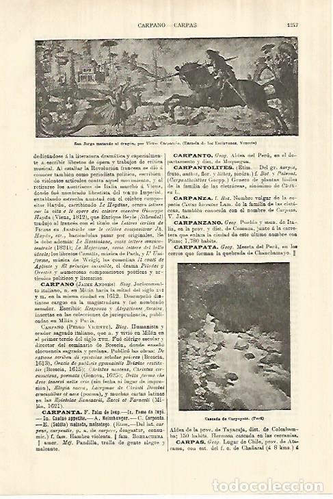 Postcards: LAMINA ESPASA 28395: San Jorge matando al dragon por Carpaccio - Varios