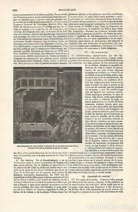 Postales: LAMINA ESPASA 28458: San Francisco de Asis predice la muerte de un gentilhombre de Celano - Varios