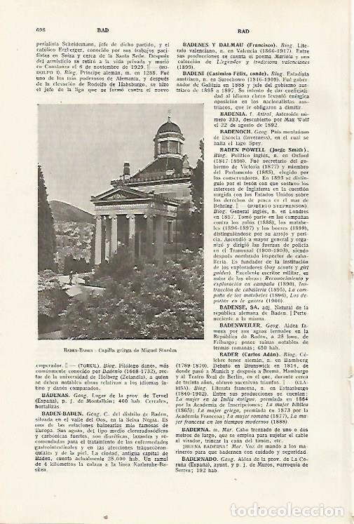 Postais: LAMINA SALVAT 80425: Capilla griega en Baden Baden - Varios