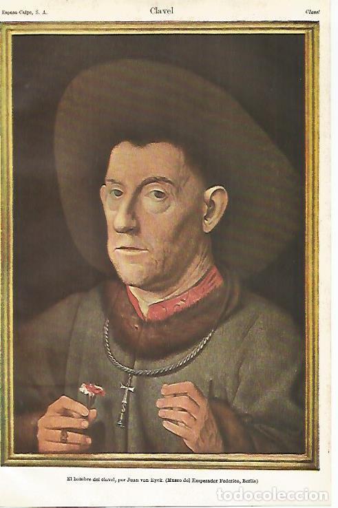 Postkarten: LAMINA ESPASA 28652: El hombre del clavel por Van Eyck - Varios