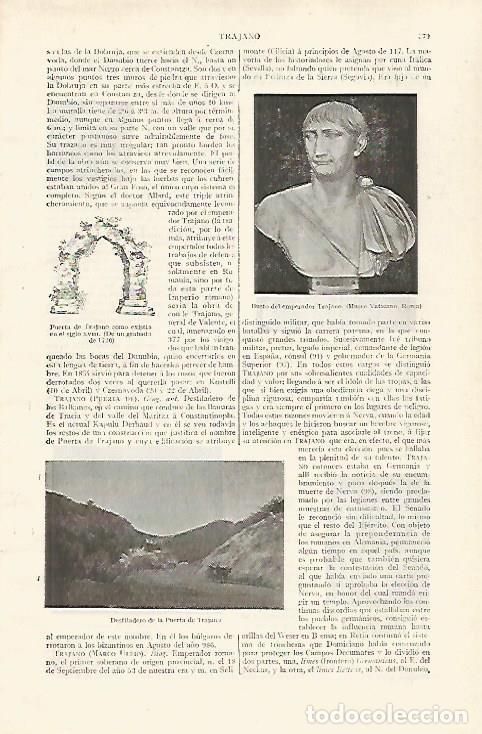 Cartoline: LAMINA ESPASA 28771: Busto del emperador Trajano - Varios